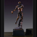 Football Player - Large Antique Bronze Resin - 5.5"W x 15.5"H